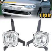 1 Pair Front Bumper Fog Light Fog Lamp Without Bulb For Peugeot 306 1999-2002