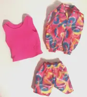 Mattel Ken Summer Outfit Top Shorts Sleeveless Jacket Neon Fashion MTM Dolls