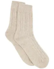 [Levante] Angelina Cable Crew Sock in Chai