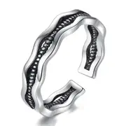 3PCS Copper Ring Fashion Woman Jewelry Retro Simple Ring