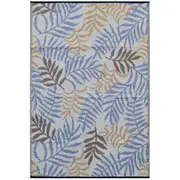 Reversible Outdoor Plastic Mat - Chatai Fern-Multi- 120x170cm