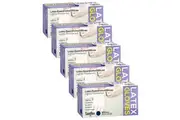 500pc Saniflex Latex Lightly Powdered Gloves Natural Size XL cleaning Work PPE