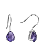Silver 4.00 ct. tw. Amethyst Earrings
