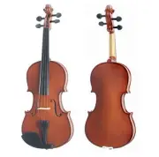 Mendini By Cecilio 15" Solid Wood Viola w/ Case, Bow, Rosin, Bridge & Strings