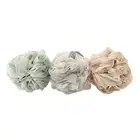 3 Pcs Sponge Back Scrubber Mesh Bath Pouf Bath Sponge Exfoliate