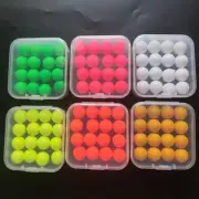 Colorful Bait Floats 16pcs Foam Fishing Floats Ball Easy Fish Attraction