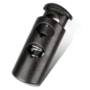 Double Hole Cord Locks End Plastic Spring Stop Toggle Stopper for Drawstrings...