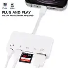 5 in 1 TF SD Card Reader Camera USB OTG Adapter for iPhone 13 12 SE3 iPad 9 8 AU