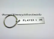 PLAYER 2 - Custom Hand Stamped Aluminum Key Chain For The Gamer out there!