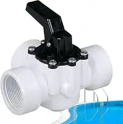 Diverter Valve – Pool Pipe Valve, Water Lines Controller | 3-Way Diverter Replacement Part, Durable PVC Water Flows Regulator for Spa Tub, Hot Spring, Fountain System, Garden Hose, Backyard Plumbing