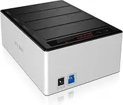 ICY BOX 4 Bay JBOD Docking and cloning Station with USB 3.0 for SATA Hard disks and SSDs (IB-141CL-U3)