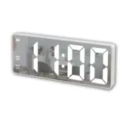 Digital Alarm Clock, Mirror Surface LED Electronic Clocks Large Display,