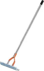 Thatch Rake - Lawn Thatching Rake | Robust Lawn Dethatcher for Cleaning Dead Grass | Versatile Grass Grooming Rake, Yard Tool Thatching Rake - Ergonomic Handle Garden Soil Rake, Lawn Grass Rake Gard
