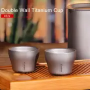 Double Wall Cup Wine Cup Capacity 45ml Net Weight 22g/0.8oz Outdoor Sports