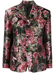 [COMME des GARCONS] 花朵圖案提花夾克