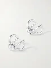[Bottega Veneta] Bottega Veneta - Silver Hoop Earrings - One size One size Silver