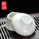 5NQJ羊脂玉茶漏茶濾精細密茶葉過濾網單獨茶隔陶瓷一體濾茶器