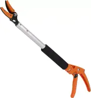 Long Reach Pruner, 2 Feet Pole Pruner Ergonomic Cut and Hold Tree Pruner Easy...