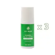 3 x Zea Relief Kunzea Roll On Liniment 50ml Kunzea, Nerolina, Rosemary, Jojoba