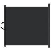 Retractable Pet Gate Black 82.5X125 Cm Fences & Pens