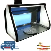 LARGE Portable Airbrush Spray Booth LEDs Exhaust Kit Twin Motors 9m³ P/M SB04