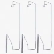 FeatherLite Thread Rack Trio: 3-Piece Stainless Steel Stands for Vintage Sewing
