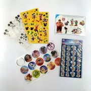 Disney Stickers Over 100 Mickey Minnie Goofy Donald Pixar + More (*one missing*)