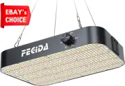 Dimmable 12000 Lumen LED Grow Light Full Spectrum UV IR Indoor Plants Quiet Fan