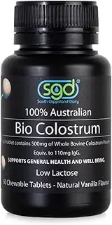 Colostrum Tablets-The Only Australian Colostrum, Chewable & Low Lactose, Great Vanilla Flavour, All Ages, Aids Gut Health, Boosts Immunity, May Assist To Heal Wounds, Fight Disease, Bacteria & Viruses