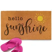 Hello Sunshine Door Mat 30x17 Inch, Sunshine Rug, Hello Front Door Mat W/Non-...