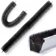 Sedy 98X10cm 12X Gutter Brush Roof Leaf Guard Heavy Duty Twigs Filter Home Garden Gutter Guards
