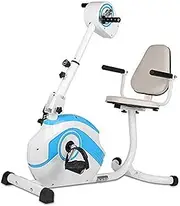 Indoor Cycling Bike Stationary Exercise Bikes, Silent Belt Drive Chromed Flywheel with LCD Monitor, Caged Pedals, Adjustable Seat Cushion & Handlebar & Base for Home Workout