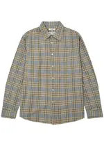 Nudie Jeans Filip Checked Flannel Shirt - Light Blue - S S