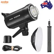 Godox SK300IIV Strobe Studio Flash Light + 95cm Bowens Softbox + Light Stand