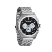 Nixon "Time Teller Chrono" Watch (Chrome/Black/Chrome Sunray) Analog Watch
