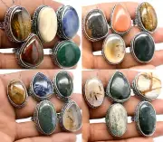Adjustable Rings, Genuine Crystals Rings, Chunky Rings, Boho Rings For Gift Lot.