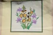 SEMCO Crewel Embroidery KIT. Boronia & Fringe Lilies #1120.0003. NEW
