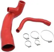 Vexilon Air Intake Silicone Air Intake Hose Turbo Inlet Pipe Kit, for, for S, for Clubman 1.6T R55 R56 R57 N14 Engine 2007-2010 Car Air Intake Hose(BLACK Red)