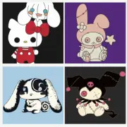 Anime Kitty Coaster with Holder Custom Coaster Set Anime Gift White Elephant