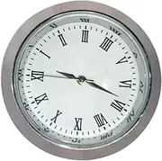 FQRDKT Mini Watch Use, Quiet Clockwork, Clockwork, Easy-to-Read 35 Mm-Round Watch Head for DIY Repair Replacement Replacement, White Roman Numbers, as described