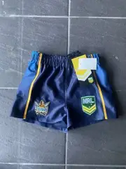 NRL Gold Coast Titans Shorts Youth Size 10 Football Rugby League