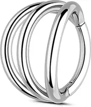 [OUFER Body Piercing] Navel Ring Hoop 14G Belly Piercing Ring Hoops 316L Stainless Steel Navel Bar Jewellery Belly Button Piercings