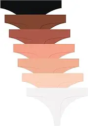 [Sofeavo] Seamless Thongs for Women, Thong Panties No Show Underwear Women Comfortable Breathable Seamless Underwear