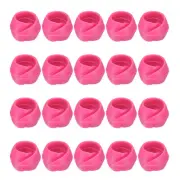 100pcs Thread Spool Saver Spool Huggers Silicone for Sewing Machine, Rose Red