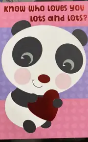 Happy Valentine’s Day, For Kid, Panda Bear, Hallmark, Greeting Card