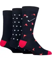 LAZY PANDA Men's 3PK Bamboo Novelty Socks
