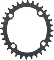 104BCD Aluminum Alloy Crank Plate Bicycle Chainring (Oval Black, 32T)