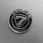 Caterham 7 / Seven Kit Car Nosecone Badge For 2016> Models - Black / Silver