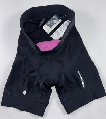 SPECIALIZED Size XS Women's Sport Bike Short RBX Black Hot Pink Padded NEW