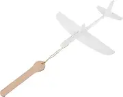 LRXIYODE Airplane Glider Plane White Foam Glider DIY Paint Unfinished DIY Plane Model Paintable Airplane White Epp